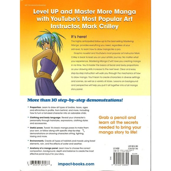 Impact Mastering Manga 2 Level Up with Mark Crilley Creator of Akiko - Picture 2 of 2
